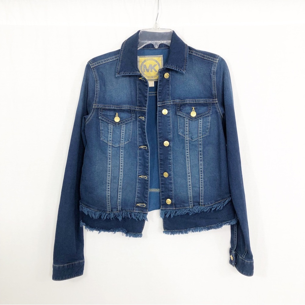 NEW Michael Kors Jean Denim Jacket, Size Small, Blue